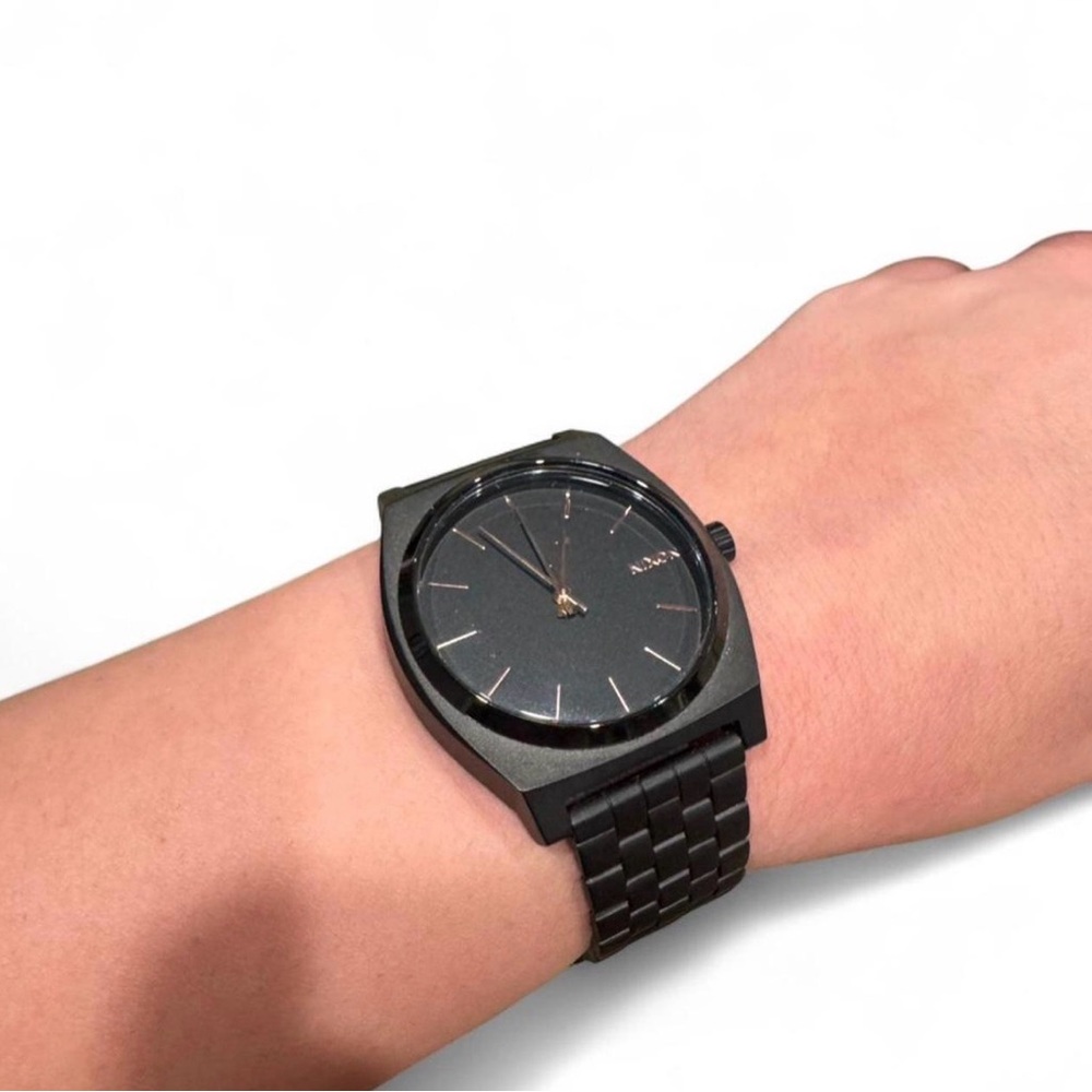 Nixon Black Watch with Rose Gold Accents